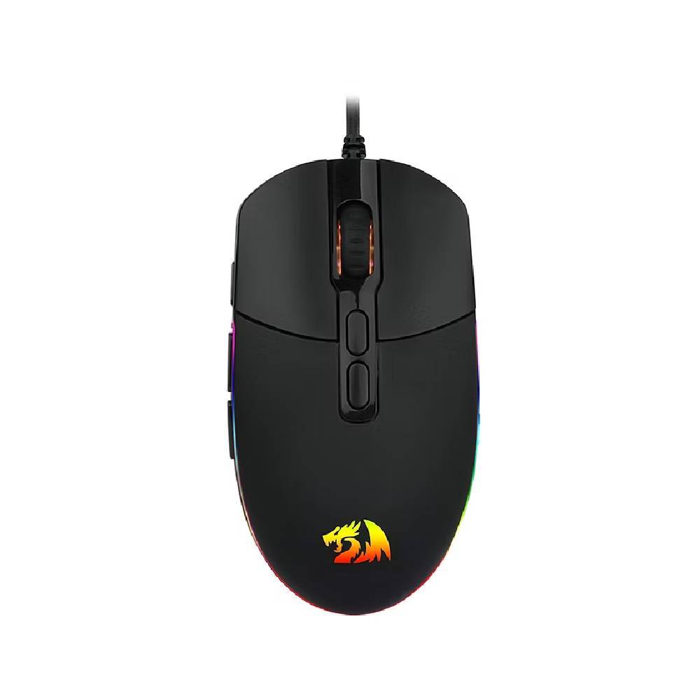 Mouse Gamer Redragon Invader 7 Botões USB 10DPI RGB Preto — Informática