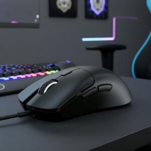 Mouse Gaming Attack Shark R1 400IPS 40G, 80M cliques, PC escritório