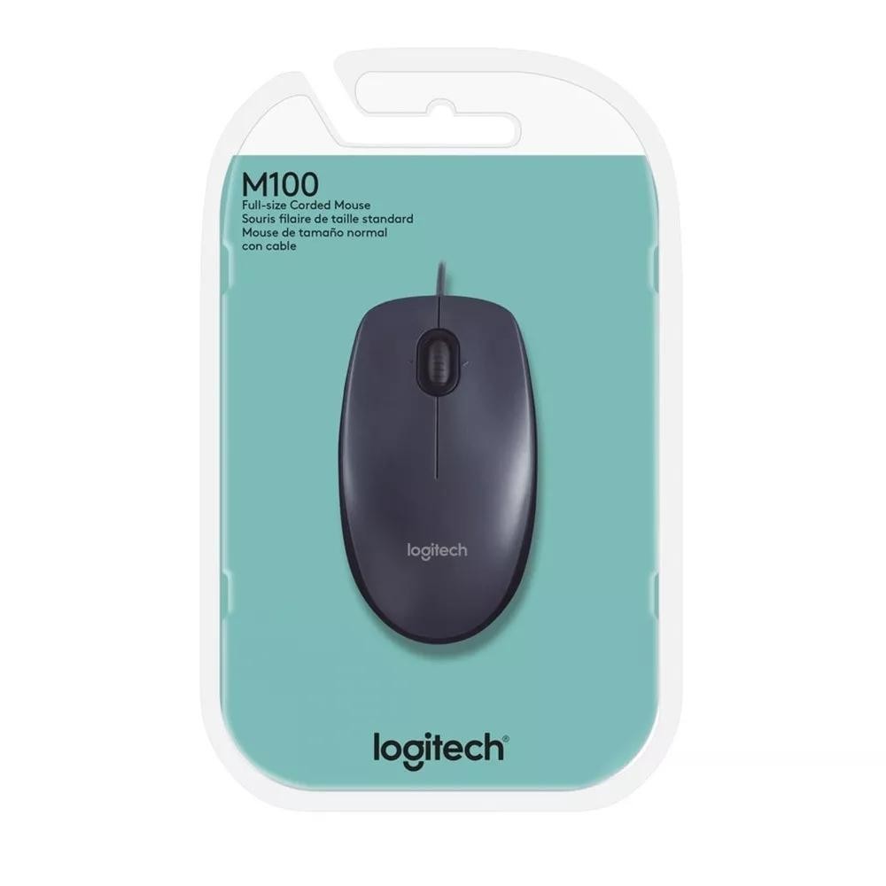 Mouse Logitech M100 Preto