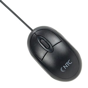 Mouse Ntc Office Ambidestro 3 Botões C Fio 1000DPI Preto — Informática