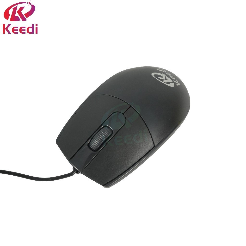Mouse Óptico com Fio Ergonômico Keedi 1200dpi