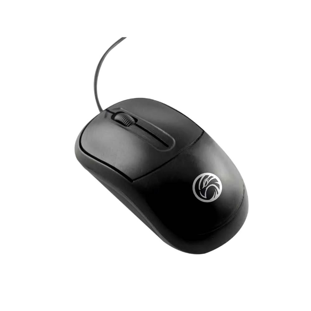 Mouse Óptico USB BrazilPC Preto