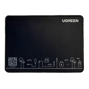 Mouse Pad Ugreen Borracha Antiderrapante Pequeno Preto — Informática
