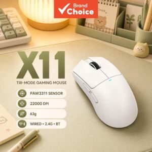 Mouse Para Jogos Attack Shark Três Modos PixArt Até 22000 DPI Taxa De