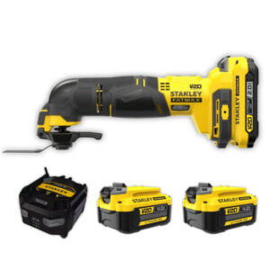 Multiferramenta Oscilante Stanley 20V Com 2 Baterias 4Ah Carregador