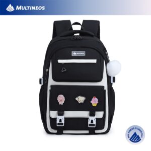 Multineos Mochila Feminina Universitário Mochila Para Colégio Textura — Bolsas e Mochilas