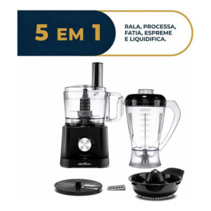 Multiprocessador 5 em 1 1000W Preto BMP10A Britânia 2 Velocidades
