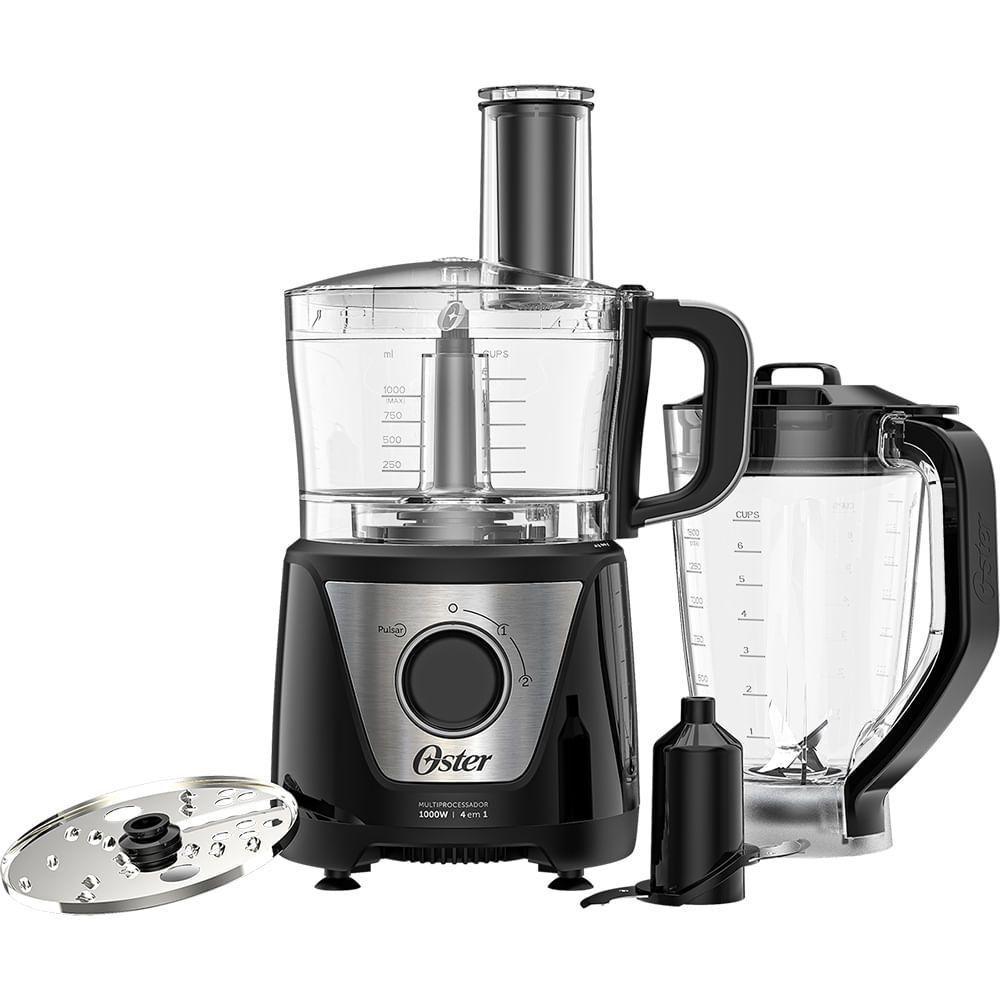 Multiprocessador De Alimentos Black 4 Em 1 Oster 220V — Informática
