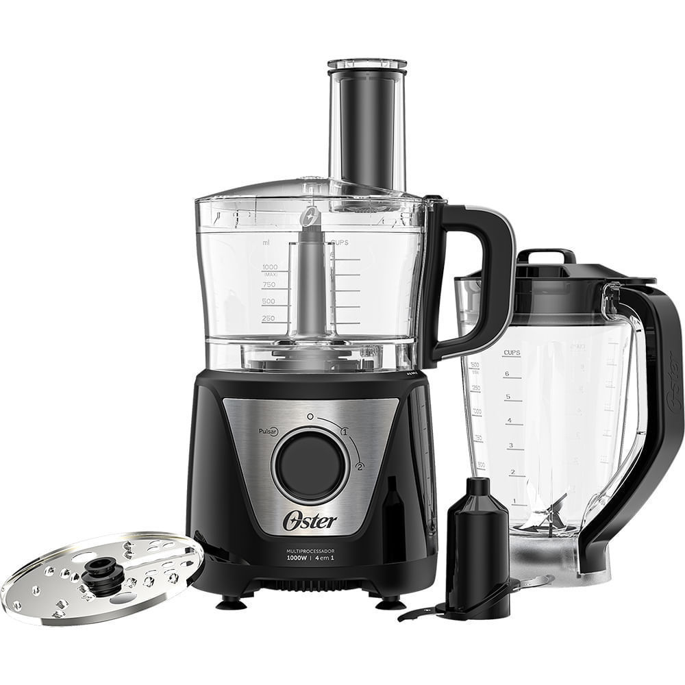 Multiprocessador de Alimentos Black 4 em 1 Oster — Informática