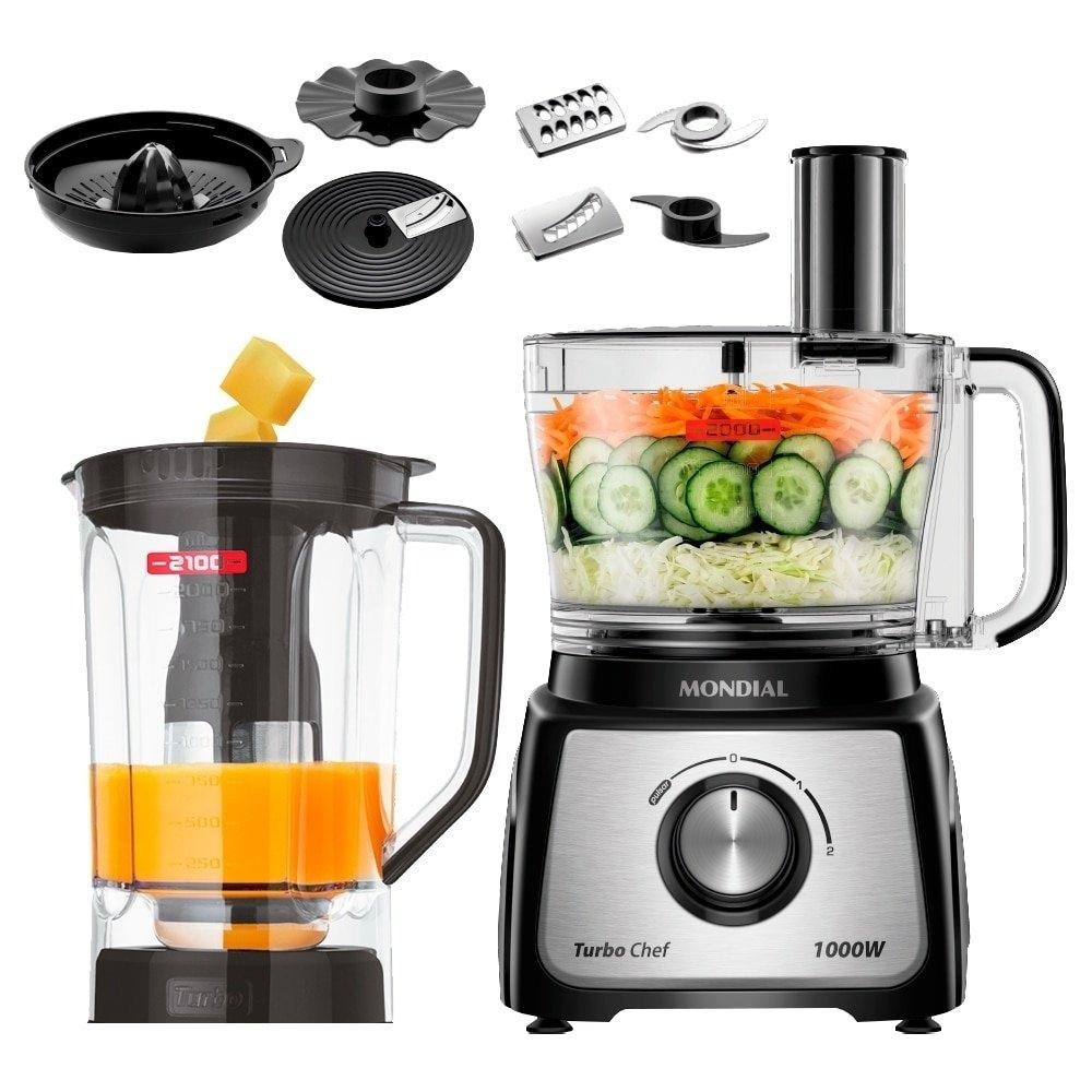 Multiprocessador de Alimentos Mondial MPN01BF Turbo Chef 9 em 1, 2 — Informática