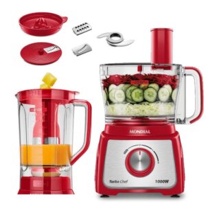 Multiprocessador Turbo Chef 7 Em 1 Mondial Mpn-01-Re Mpn-01-Re 127V