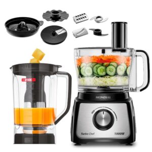 Multiprocessador Turbo Chef 9 em 1 Mondial Preto 1000W