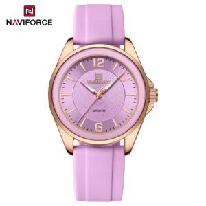 Naviforce 5068 Relógio Feminino Moderno Simulado Esportivo Pulseira