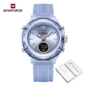 Naviforce 7109 Moda Tendência Multifuncional Luminosa Dual Display