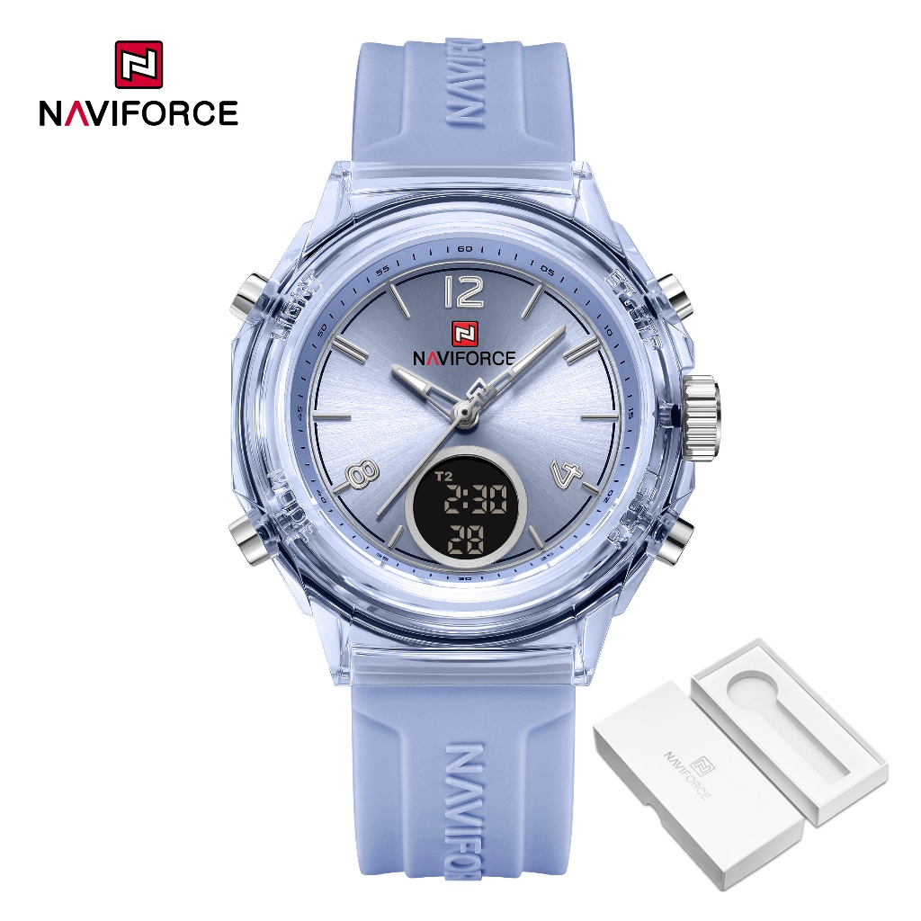 Naviforce 7109 Moda Tendência Multifuncional Luminosa Dual Display