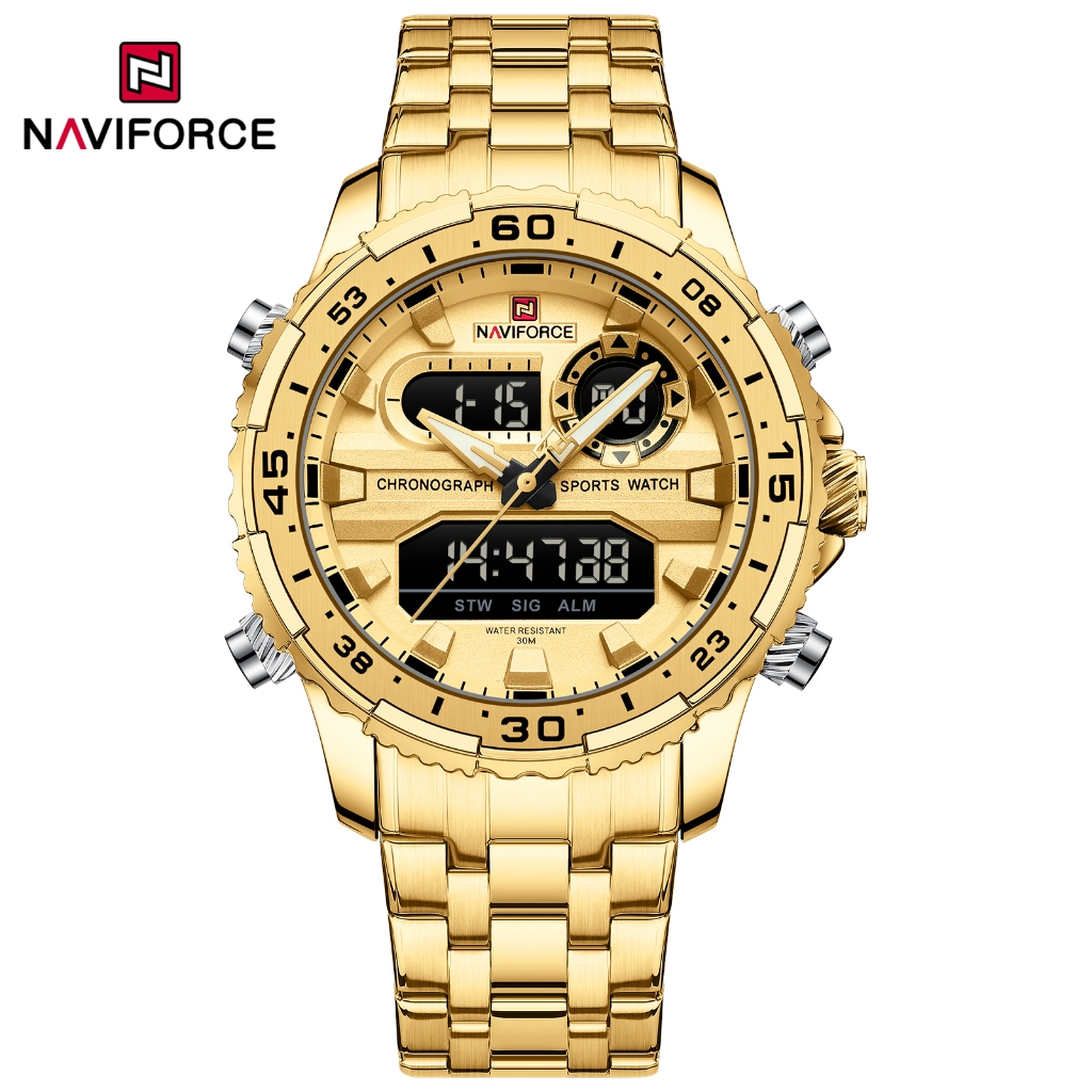Naviforce 9234 Novos Relógios Para Homens De Luxo Multifuncionais