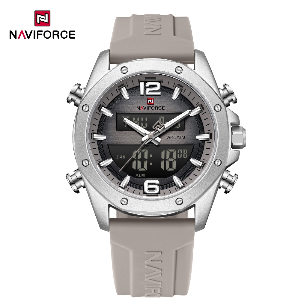 Naviforce 9264 Relógio Masculino Com Movimento De Exibição Dupla