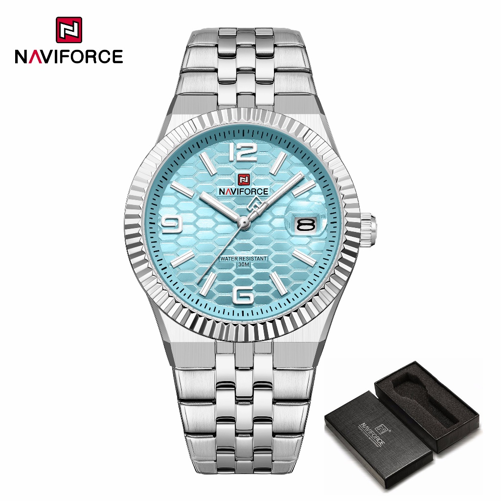 Naviforce 9277 Classic Business Honeycomb Dial Relógio De Pulso