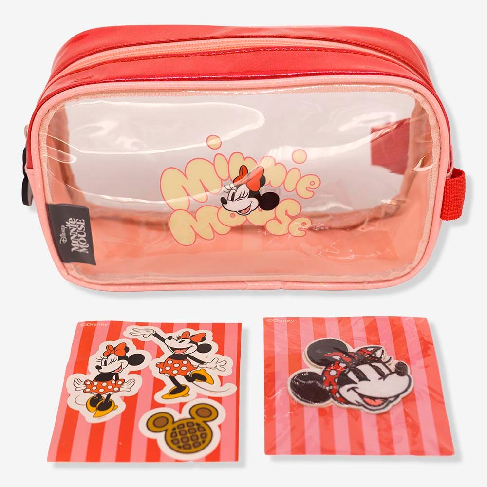 Necessaire com Adesivos Minnie Mouse Disney