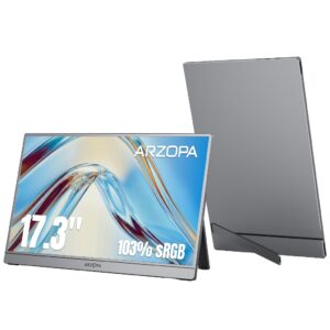 New Monitor Portátil Arzopa Z1C Plus 17.3″ Polegadas Fhdfhd 100% sRGB