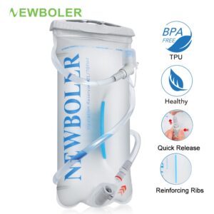 Newboler 2L 3L Bexiga De Água Tpu BPA-Free Running Hydration Bladder — Bolsas e Mochilas