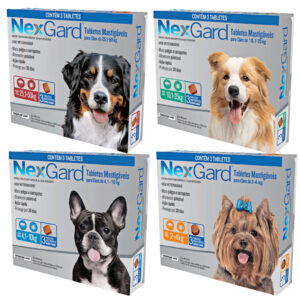 NexGard 3 Tabletes para Cães Pequenos e Grandes