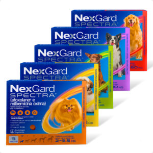 NexGard Spectra 3 Tabletes para Cães de 3 a 60kg Antipulgas e