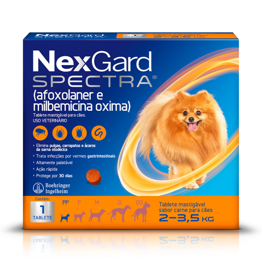 Nexgard Spectra Antipulgas e Carrapatos para Cães de 2 a 3,5kg 1 — Informática
