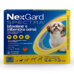 Nexgard Spectra Antipulgas e Carrapatos para Cães de 3,5 a 7,5kg 3