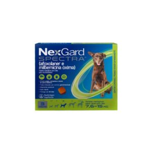 Nexgard Spectra M Até 15kg 3 Tabletes Antipulgas e Carrapato