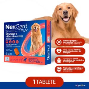 NexGard Spectra para Cães de 30,1 a 60 Kg 1 Tablete