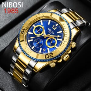 Nibosi Marca Top Relógio De Pulso Esportivo Masculino Moda Quartzo