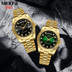 Nibosi Relógio Original Rhinestone Embelezamento Da Semana De