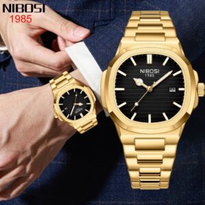 Nibosi Ultra Fino Moda Masculina Relógio De Quartzo Negócios Relógios