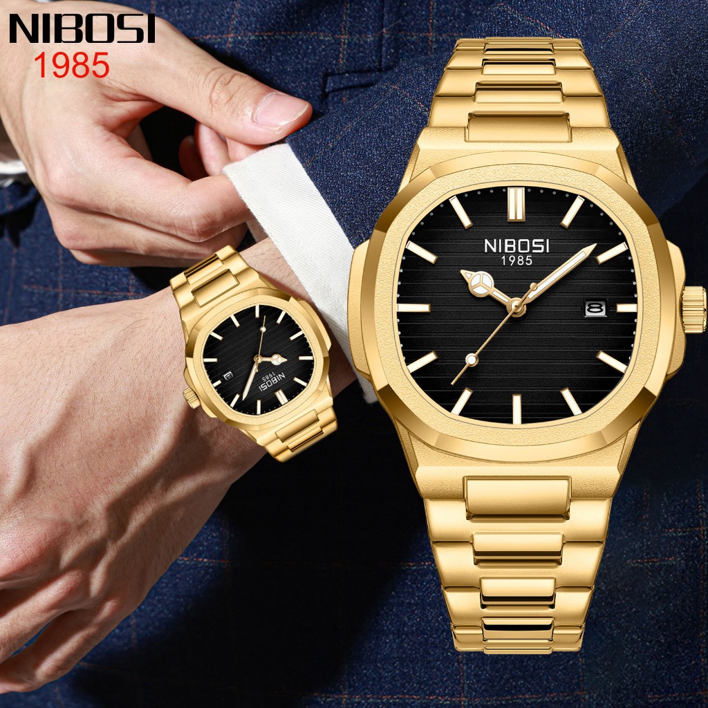 Nibosi Ultra Fino Moda Masculina Relógio De Quartzo Negócios Relógios