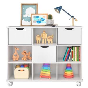 Nicho Organizador 3 Gavetas Branco Brilho Qmovi
