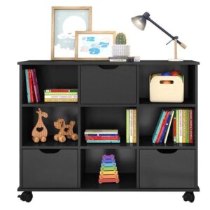 Nicho Organizador 3 Gavetas Preto Qmovi