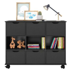 Nicho Organizador 6 Gavetas Preto Qmovi
