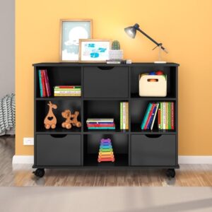 Nicho Organizador com Rodízios Toys 3 Gavetas Preto Mpozenato — Organização