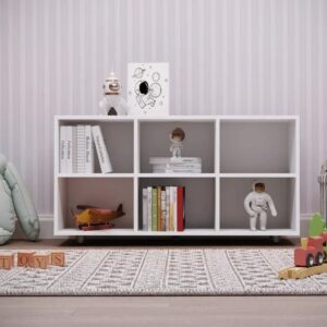 Nicho Organizador Infantil 6 Compartimentos 102cm Branco