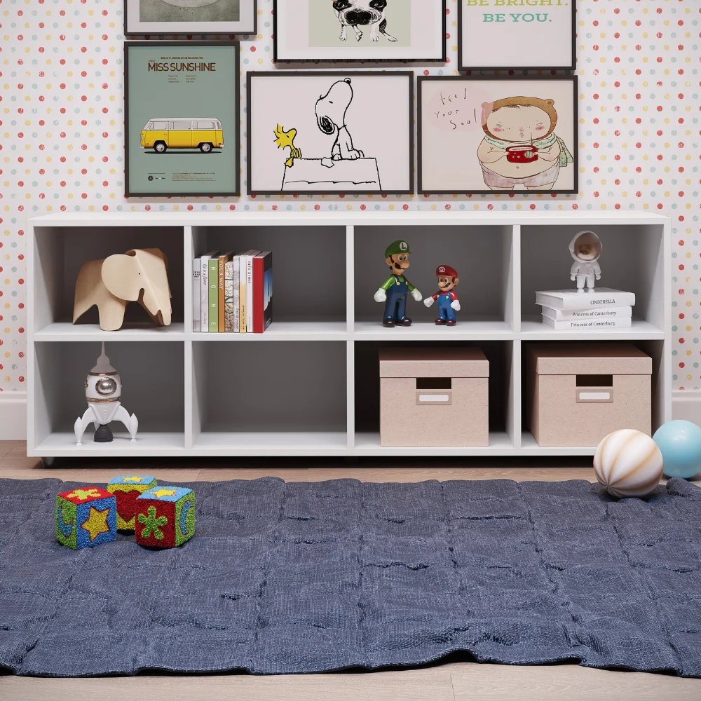 Nicho Organizador Infantil Com 8 Compartimentos Branco