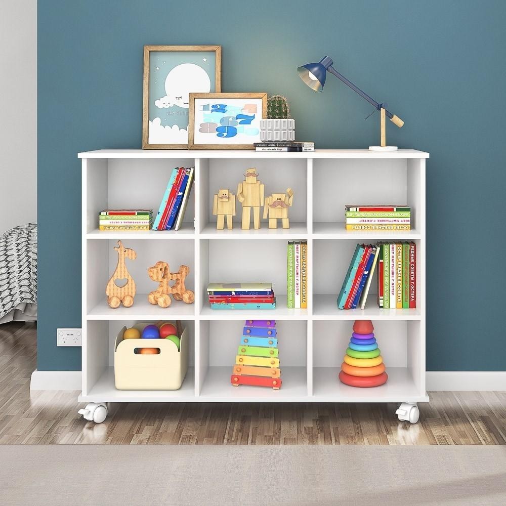 Nicho Organizador Multifuncional com Rodízios Toys Branco Mpozenato