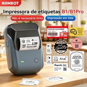 Niimbot B1 B1Pro Impressora de Etiquetas Portátil Bluetooth Preço