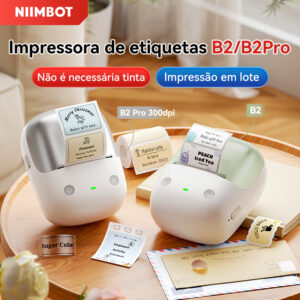 Niimbot B2 B2Pro Mini Impressora De Etiquetas Portátil Bluetooth Para