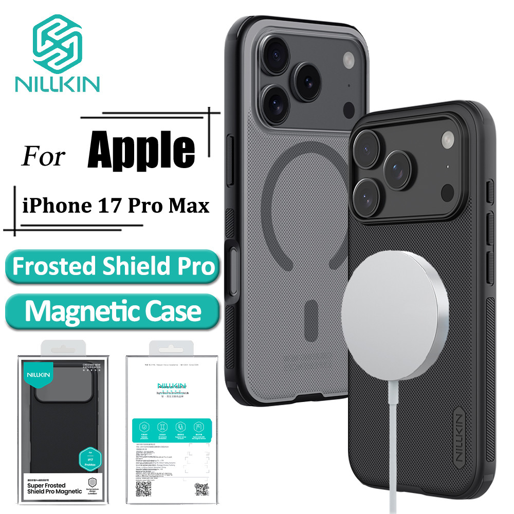 Nillkin Capa Magnética Para iPhone 17 Pro Max Super Frosted Shield