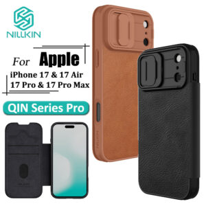 Nillkin Qin Luxo Flip Caso De Couro Para iPhone 17 Pro Max 17 17 Ar