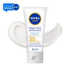 Nivea Sun Protetor Solar Facial Toque Seco Antissinais 40ml