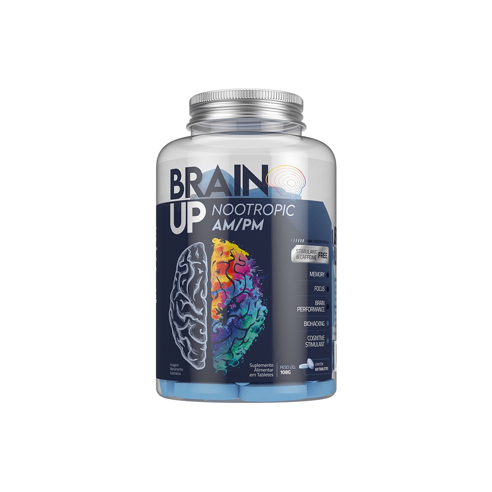 Nootrópico Brain Up Am Pm 60 Tabletes True Source