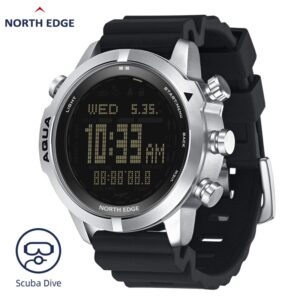 North Edge Aqua Relógio Original De Mergulho Profissional Masculino