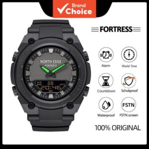 North Edge Fortress Relógio Masculino À Prova De Choque 50m D’água